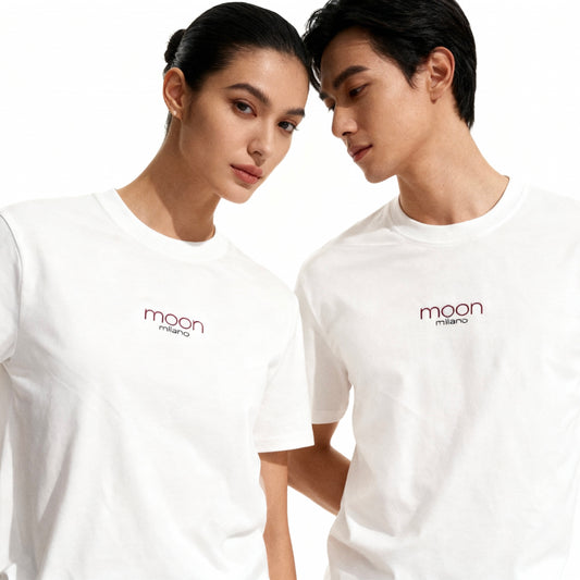 Cotton T-shirt Moon Milano