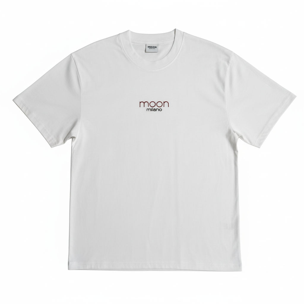 Cotton T-shirt Moon Milano